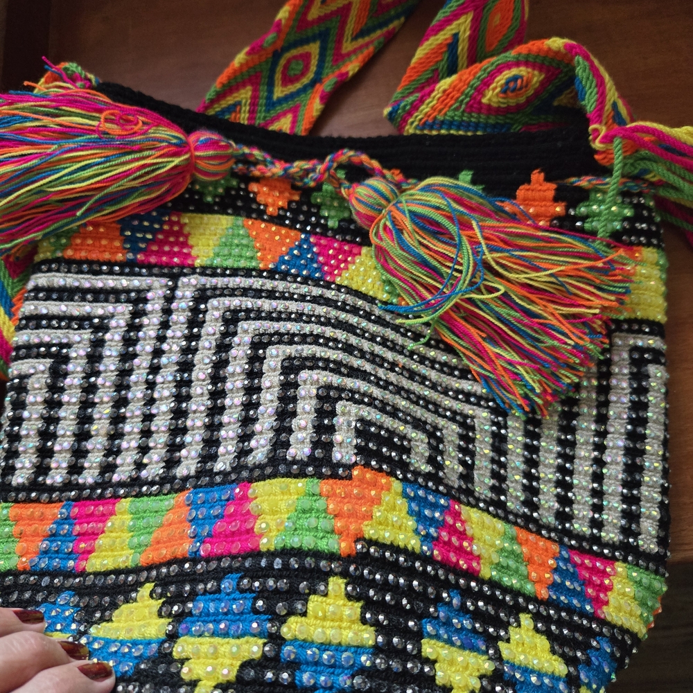 Multicolor Beaded Women's CROS Bag